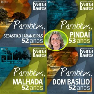 Deputada Ivana Bastos parabeniza municípios