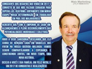 Mensagem do Prefeito Eleito Dezin